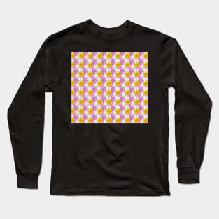 Buttercups and pink campion pattern Long Sleeve T-Shirt